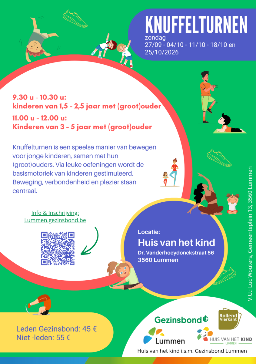 Flyer knuffelturnen