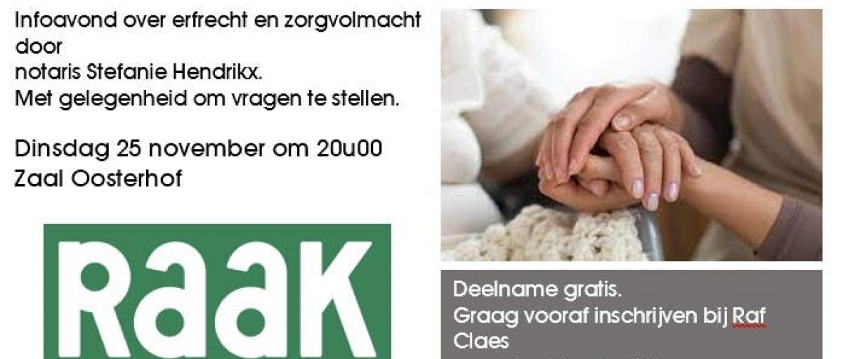 Infoavind Erfrecht & Zorgvolmacht © Raak Lummen