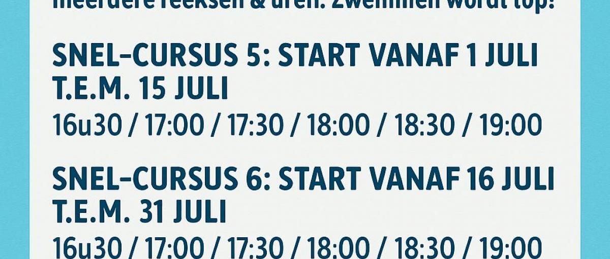 🏊‍♂️ Snelcursus zwemmen (4,5–10 j.) in LUMMEN © TEN-MEN