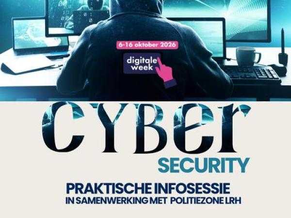Praktische infosessie 'Cybersecurity' (ism Politiezone LRH) Digitale week © Bib Lummen