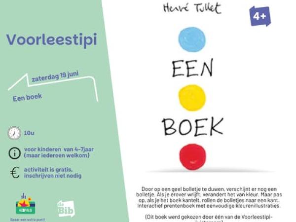 Voorleestipi: een boek © Bib Lummen