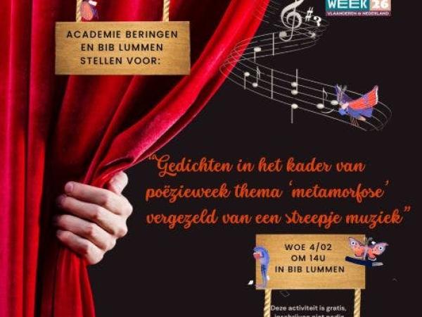 “Van woord tot klank – een poëzievoorstelling in metamorfose” © Bib Lummen