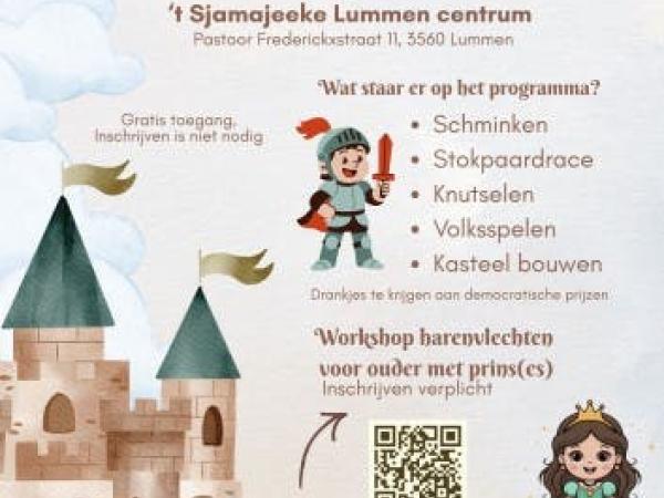 Workshop haren vlechten voor ouder met prins(es) 9u30 © Gemeente Lummen