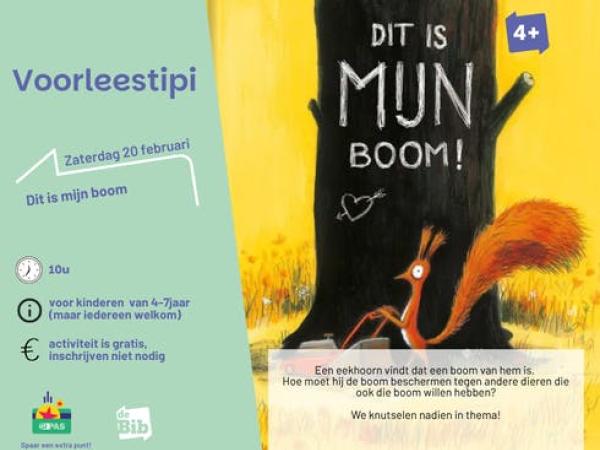 Voorleestipi : dit is mijn boom © Bib Lummen
