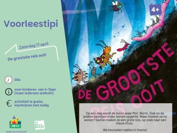 Voorleestipi : De grootste reis ooit © Bib Lummen