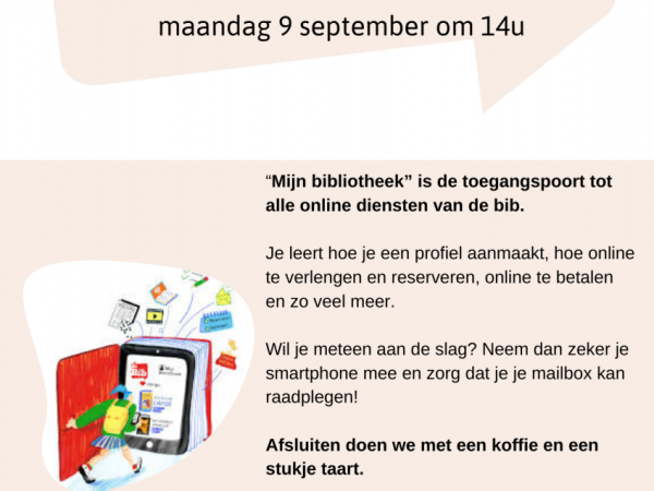 Infosessie over het gebruik van 'Mijn bibliotheek'