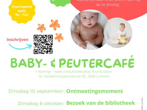 dinsdag 10 december opnieuw baby- en peutercafé