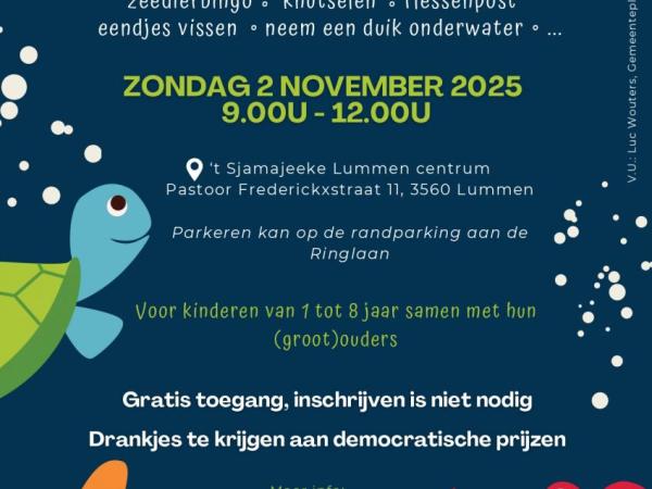 Kinderactiviteit Komen spelen, thema 'Diep in de zee'