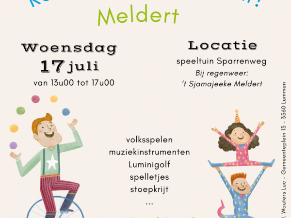 Komen spelen on tour in Meldert!