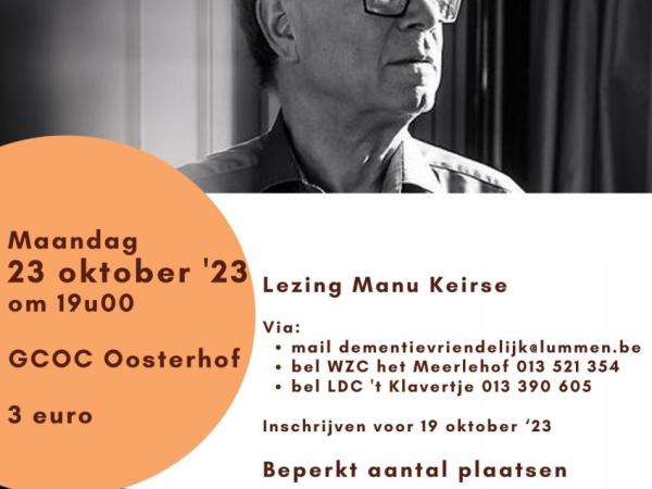 Lezing Manu Keirse: handvaten bij rouw- en verlieservaringen