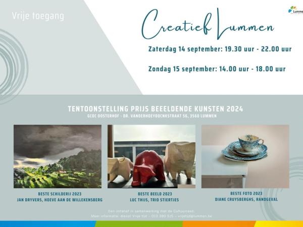 Prijs Beeldende Kunsten - 14 en 15 september