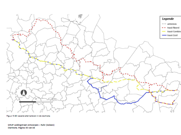 Vervolgtraject opmaak Gewestelijk Ruimtelijk Uitvoeringsplan Leidingstraat Antwerpen-Ruhr