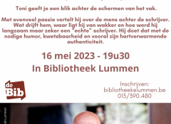 Flyer lezing Toni Coppers
